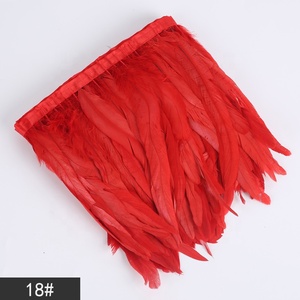Nhuộm Màu Gà Đuôi 25-30Cm Dậu Lông Trims <span class=keywords><strong>Fringe</strong></span> Cho Lễ Hội Trang Phục Quần Áo Dresses Mũ - Product Image 5