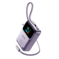 OEM/ODM Vente en gros 20000mAh 45W/65W Charge rapide PD pour 4 appareils Affichage TFT rectangulaire IA Batterie externe semi-solide MH857B