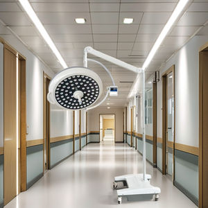 Lampe chirurgicale mobile à tête unique sans ombre, lampe d'opération LED portable sur roulettes pour clinique, cabinet <span class=keywords><strong>dentaire</strong></span> et salle d'urgence - Product Image 4