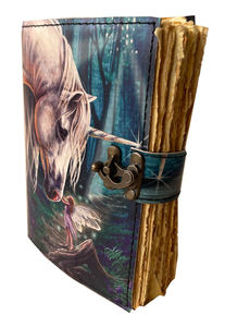 Cuaderno de Cuero con Diseño de Caballo Hecho a Mano, Papel Vintage con Borde Irregular, Diario Impreso para Hombres y Mujeres, Sin Líneas - Product Image 3