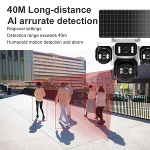 Hieasy IP AOV Solar-Powered Outdoor CCTV Security <strong>Camera</strong> 4G SIM Card with Built-In Battery Pan-Tilt Function for <strong>Indoor</strong> Use - Product Image 2