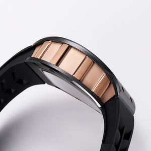 Luxury Barrel Shaped Sports Mechanical Rotating <b>Watch</b> Sapphire Crystal Surface <b>for</b> Men's Daily Wear <b>Outdoor</b> Activities <b>Watch</b> - Product Image 3