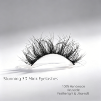 Lot de 30 paires de faux cils 3D en cheveux synthétiques, effet naturel et spectaculaire, styles variés, réutilisables, sans cruauté animale