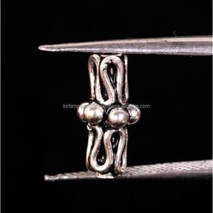 Filigree Cylinders Shaped Loose Metal Beads Wholesale <b>Solid</b> 925 Sterling <b>Silver</b> Pure Spacer Loose Beads For Necklace <b>Bracelets</b> - Product Image 4