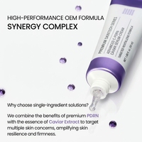 Crème en capsules de caviar OEM ODM, éclaircissante, hydratante, rajeunissante, anti-âge, gel de soin du visage PDRN pour le soin de jour et de nuit