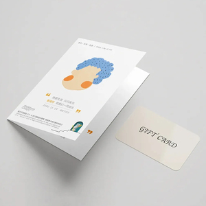 Custom Printed Folding Gift <b>Envelopes</b> card Business Flyer Greeting Card Gift With Card Slot - Product Image 4
