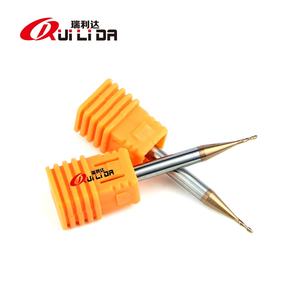 RLD 55HRC 2-Flute 1.5x50mm, mata bor persegi karbida dapat disesuaikan, pemotong penggilingan CNC untuk pemrosesan logam - Product Image 6