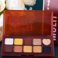 Palette d'ombres à paupières métallisées végétaliennes avec logo personnalisé Palette d'ombres à paupières multi-usages végétaliennes 100% personnalisées
