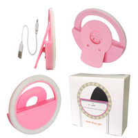 Mini anneau lumineux pour selfie rechargeable à clipser pour tous les téléphones, lumière de remplissage pour appareil photo, anneau lumineux pour smartphone, lumière LED universelle pour selfie