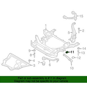 ยานยนต์ยางติดด้านหน้าระงับการควบคุมแขนบุชต่อท้ายพุ่มไม้แขน #31126864000 - Product Image 6