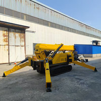 Mini-grue araignée compacte de 5 tonnes avec flèche télescopique pour l'entretien et l'installation de installations