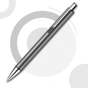 Stylo bille promotionnel à corps métallique lisse, couleurs assorties, largeur d'écriture 1,0 mm, personnalisable avec logo - Product Image 5