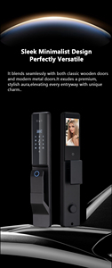 Cerradura Inteligente con Huella Dactilar, Reconocimiento Facial 3D, Videollamada, Wifi Tuya, Totalmente Automática, del Fabricante - Product Image 2