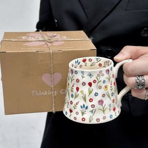 Mug en céramique élégant, motif Fleur de Rêve Rose pour Fille, Tasse à café et petit-déjeuner avec boîte cadeau pour offrir - Product Image 3