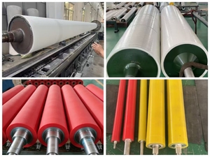Rouleau en silicone pour machines de découpe de verre, résistant à la chaleur et à l'usure, dureté 60-95 Shore A - Product Image 5