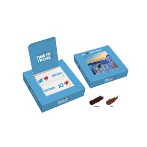 Set Regalo di Cioccolato Santorini con Design 'We Love Santorini' per Souvenir di Viaggio - Product Image 1
