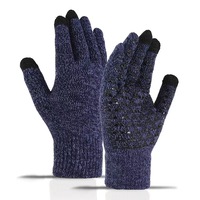 Gants de course tactiles antidérapants personnalisés avec logo, pour l'hiver, à doigts complets, respirants, doux, en acrylique tricoté, pour l'extérieur