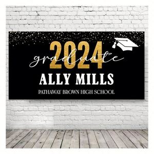2025 Graduation Party <b>Banner</b> Vinyl <b>Banner</b> Accessories Yard Signs Party Wall Decorations Indoor or Outdoor - Product Image 1