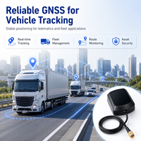 Antenne active GNSS compacte, antenne GPS externe, connectivité SMA, protection IP67 pour appareils embarqués, systèmes de suivi de véhicules