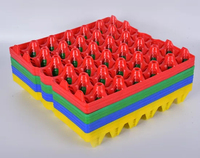 Plateau à oeufs en plastique transparent 30 trous le plus vendu plateau à oeufs en plastique coloré