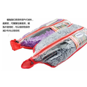 Car <b>Dust</b> <b>Brush</b> Set Microfiber Blue Gray Purple For Car Cleaning With Handle And Replacement Head - Product Image 3