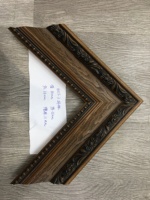 Exquisito marco de fotos de madera maciza tallada-Elegante estilo de madera roja, versión extendida