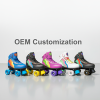Patins à roulettes quad OEM personnalisés avec roues lumineuses pour la vente en gros