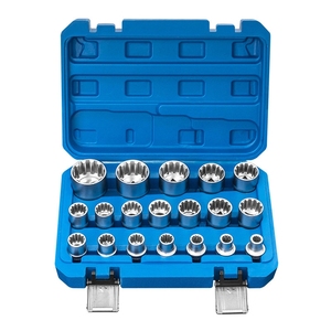 Set di 19 Chiavi a Bussola a 12 Punte da 1/2" (8-32 mm) in Acciaio CR-V, Attrezzi per Riparazione Auto, Alta Qualità Direttamente dalla Fabbrica - Product Image 1