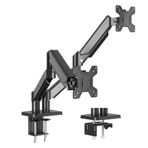 Nouveau support de moniteur réglable à ressort à gaz en alliage d'aluminium, support de bureau pour deux moniteurs, 9 kg, écran 32 pouces, support d'<span class=keywords><strong>ordinateur</strong></span>, montage VESA - Product Image 1