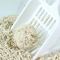 Litière pour chat en tofu végétal naturel en gros d'usine, très absorbante, agglomérante, faible en poussière, désodorisante, granulés de 2,5 kg