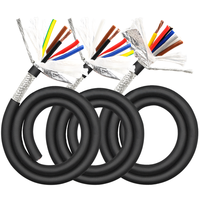 TRVVP 0.75mm2-2.5mm2 Chaîne de traînée de câble de bras de robot en PVC flexible en cuivre 5/6/8/10/16/20 noyaux blindés à paire torsadée isolée simple