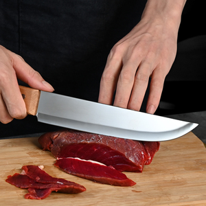 9 pièces ensemble de couteaux de boucher <span class=keywords><strong>en</strong></span> acier inoxydable hachoir dépouillement désossage couteaux d'abattage cuisine coupe <span class=keywords><strong>couteau</strong></span> à viande <span class=keywords><strong>Kit</strong></span> avec manche <span class=keywords><strong>en</strong></span> bois - Product Image 5