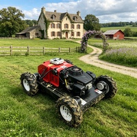 Tondeuse à gazon télécommandée intégrée pour jardin et agriculture, robot de tonte entièrement automatique pour pelouses et vergers