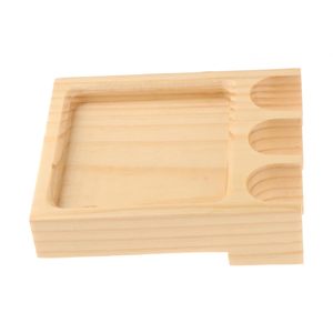 Soporte para Tacos de <span class=keywords><strong>Billar</strong></span> Cueelf Premium de Madera Maciza con 3 Ranuras, Estilo Vintage, con Almacenamiento para Tizas, para Sala de Juegos y <span class=keywords><strong>Bar</strong></span> - Product Image 4