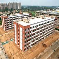 Edificio Escolar de Estructura de Acero de Múltiples Pisos, Personalizado y con Certificación CE, Suministro Directo de Fábrica
