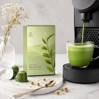 Capsules de Matcha Halal pour Machines à Café OEM 2g Certifiées EAU Dubaï Arabie Saoudite GCC Marque Privée Vente en Gros
