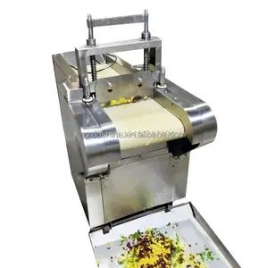 Commerciële Gedroogde Cranberry Kubus Snijmachine/Geconserveerd Fruit Bosbessen Mango Snijmachine/5Mm Gedroogde Aardbeiblokje Blokjes Snijden