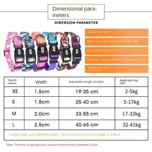 <span class=keywords><strong>Collar</strong></span> Ajustable <span class=keywords><strong>Anti</strong></span>-estrangulamiento de Nailon para Perros y Gatos, Reflectante, con Patrón Sólido, a Prueba de Explosiones - Product Image 3