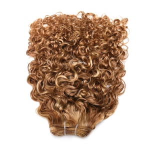VMAE Raw Royal Curls Exotic Kinky Curly Copper Blonde 100g Extensioni di Capelli Umani Vergini Afro Kinky Curly Cambogiani Veri con Mèches <span class=keywords><strong>Biondo</strong></span> <span class=keywords><strong>Rame</strong></span> - Product Image 5
