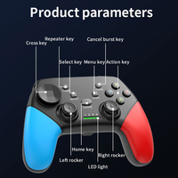 Alta calidad 2,4G inalámbrico BT Video Gaming Gamepad vibración Joysticks controladores de juego para P4/P3/PC/teléfono
