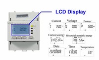 Medidor de Energía Acrel DJSF1352-RN de Doble Canal, Medición de CC, Multitarifa, Pantalla LCD SOE, Comunicación Infrarroja