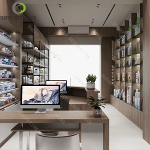 ตู้โชว์เครื่องสำอางแบบโมเดิร์น พร้อมไฟ LED สำหรับร้านค้าปลีกและร้านเครื่องสำอาง - Product Image 5