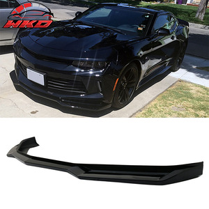 Convient pour Chevrolet Camaro LT et RS 2016-2018, lèvre de pare-chocs avant style ZL1, noir brillant - Product Image 1