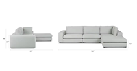 Sofá seccional personalizado de fábrica en la nube, sofá Seccional de Color sólido, sofá seccional modular para sala de estar para el hogar