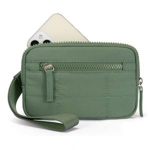 Most Popular Factory Custom <b>Waterproof</b> Outdoor Daily Use Unisex Mini Quilted <b>Wallet</b> Puffer ID Card Purse with Zipper - Product Image 2