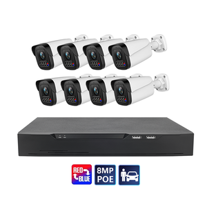 Kit NVR PoE IP Ultra HD H.265 4K de 8 Canales con Detección de Movimiento, Visión Nocturna, Resistente al Agua para Exteriores, Sistema de Cámara de Seguridad de 8MP - Product Image 1