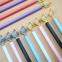 Crayon Éternel de Luxe avec Embout Lapin Lunaire 3D, Crayon Métallique Sans Encre à Usure Infinie pour l'École, le Bureau, la Papeterie et les Cadeaux