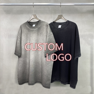 T-shirt Oversize en Coton Tissé 100% de Haute Qualité, Grammage Lourd, Style Streetwear, Impression DTG Personnalisée, Effet Délavé Vintage, Unisexe Homme - Product Image 4