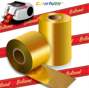 Muestra gratis de cera/resina de transferencia térmica de la cinta/hermano id/Negro caliente estampado de papel de aluminio para etiquetas/etiqueta de crédito/tarjeta de regalo/impresoras de inyección de tinta - Product Image 3