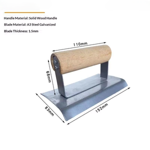 Frattazzo Multiuso per Bordi in Cemento e Taglierina per Giunti Antiscivolo per Operai Edili Uso Universale - Product Image 5